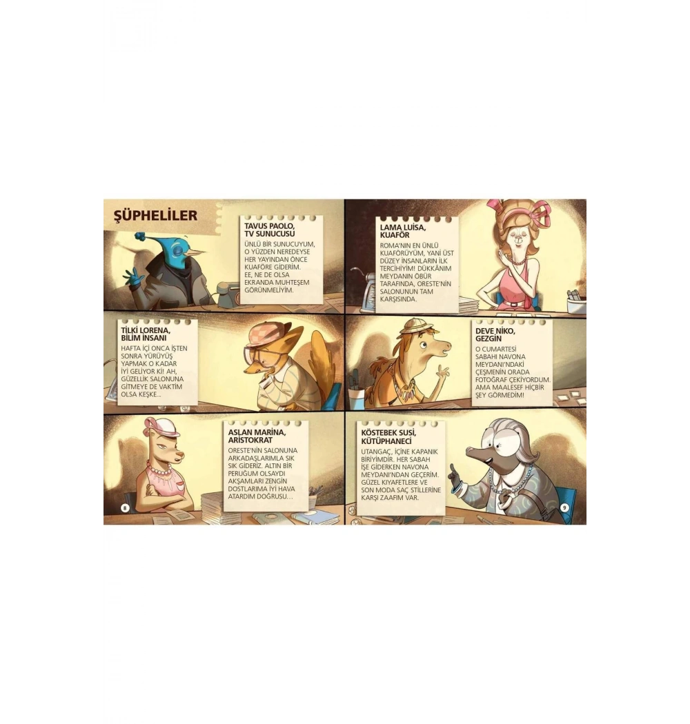 Sayısal Zeka Geliştiren Dedektif Hik.  Müfettiş Numeroni 2 Altın Peruk Hırsızlığı  Domingo