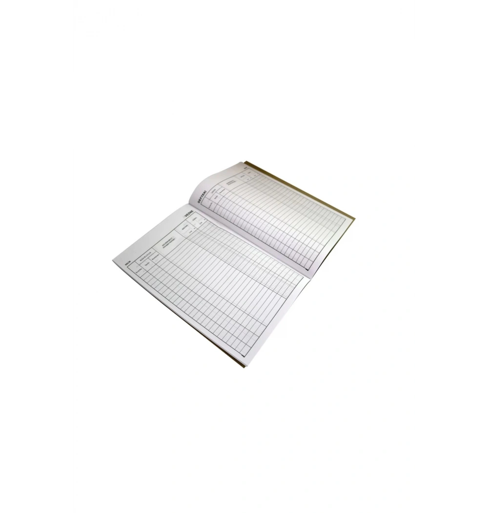 Dilman Vezne Gelir-Gider Defteri Karton Kapak