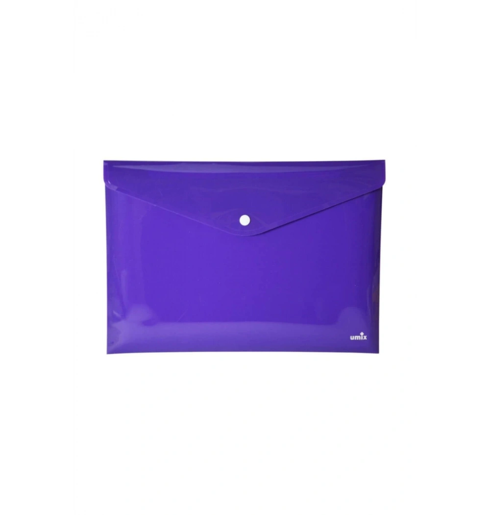Umıx Çıtçıtlı Seffaf Zarf Dosya Neon Mor U1121N-Mo