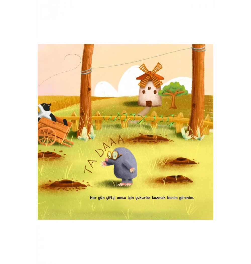 Çiftçi Amca Oldukça Meşgul Köstebek  Uçankitap