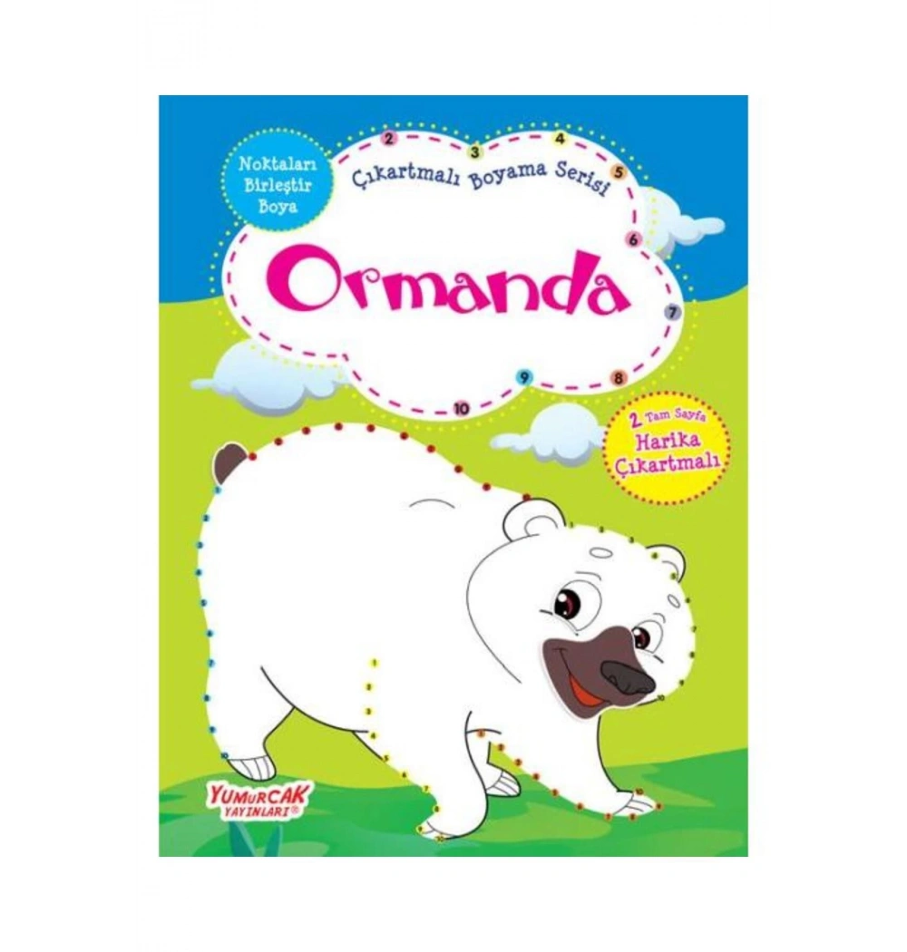 Çıkartmalı  Noktaları Birleştirmeli Boyama Serisi 6 Kitap Yumurcak