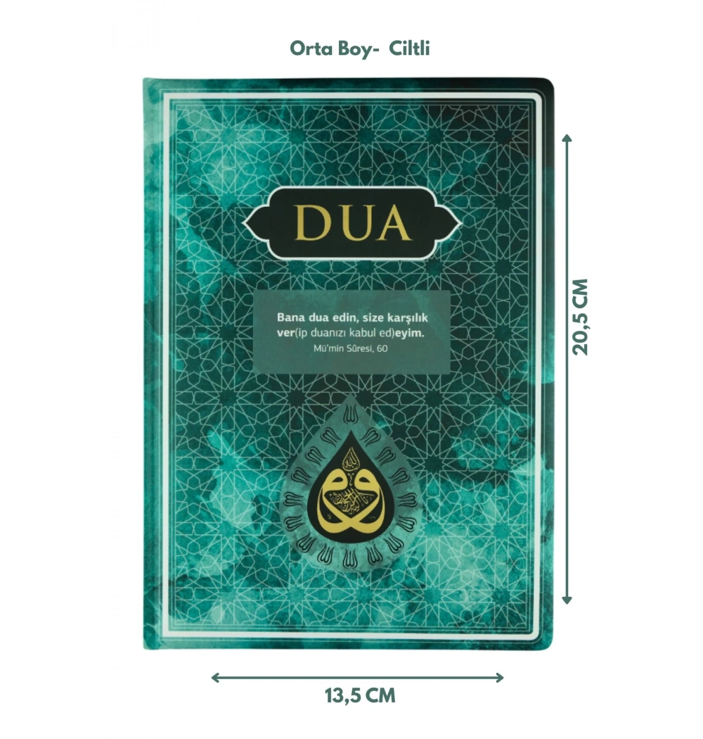Dua Kitabı Orta Boy Arapça Türkçe Turkuaz  Server Yayın