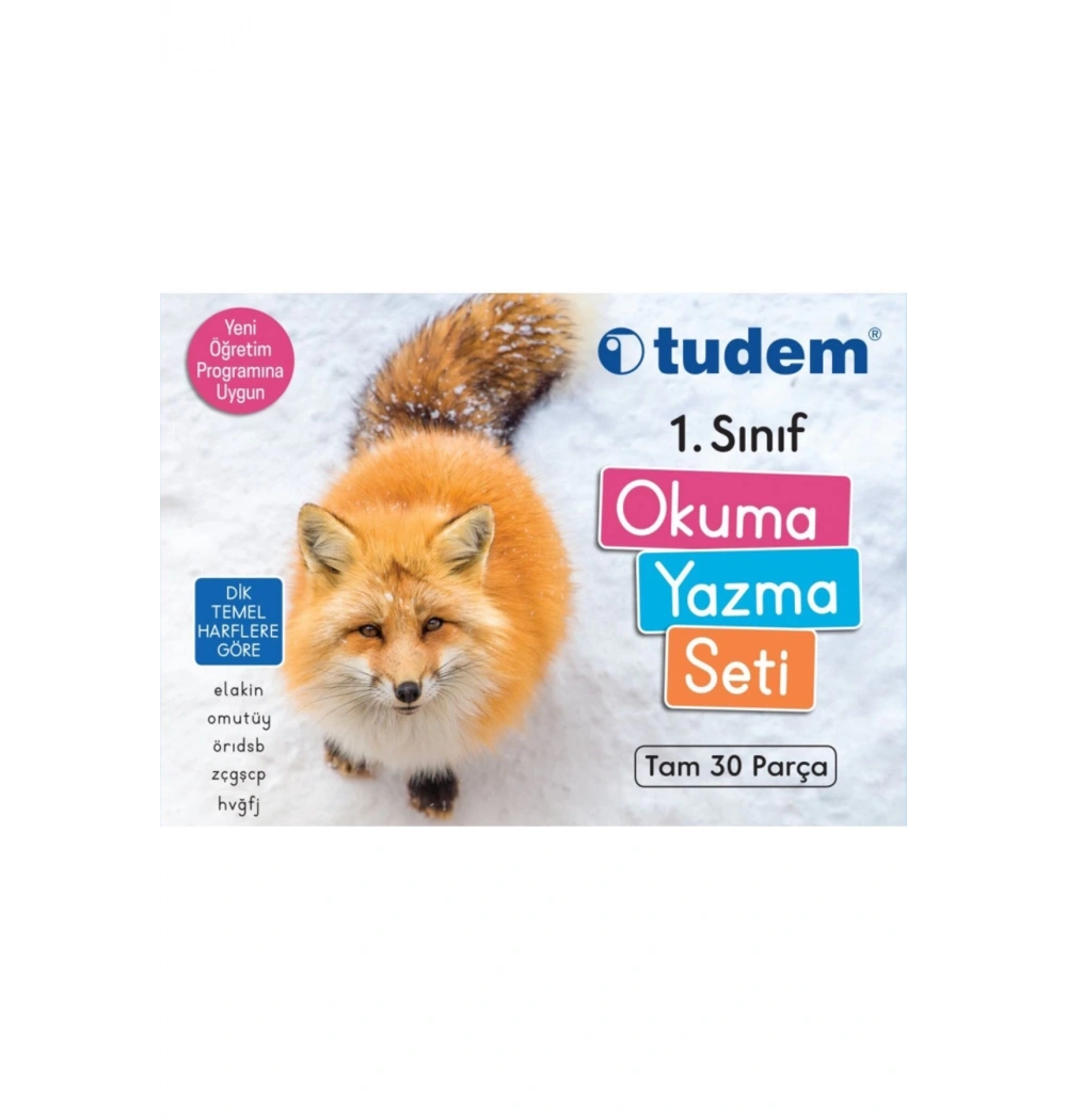 TUDEM 1.SINIF OKUMA YAZMA SETİ    tilkili   KUTULU TUDEM