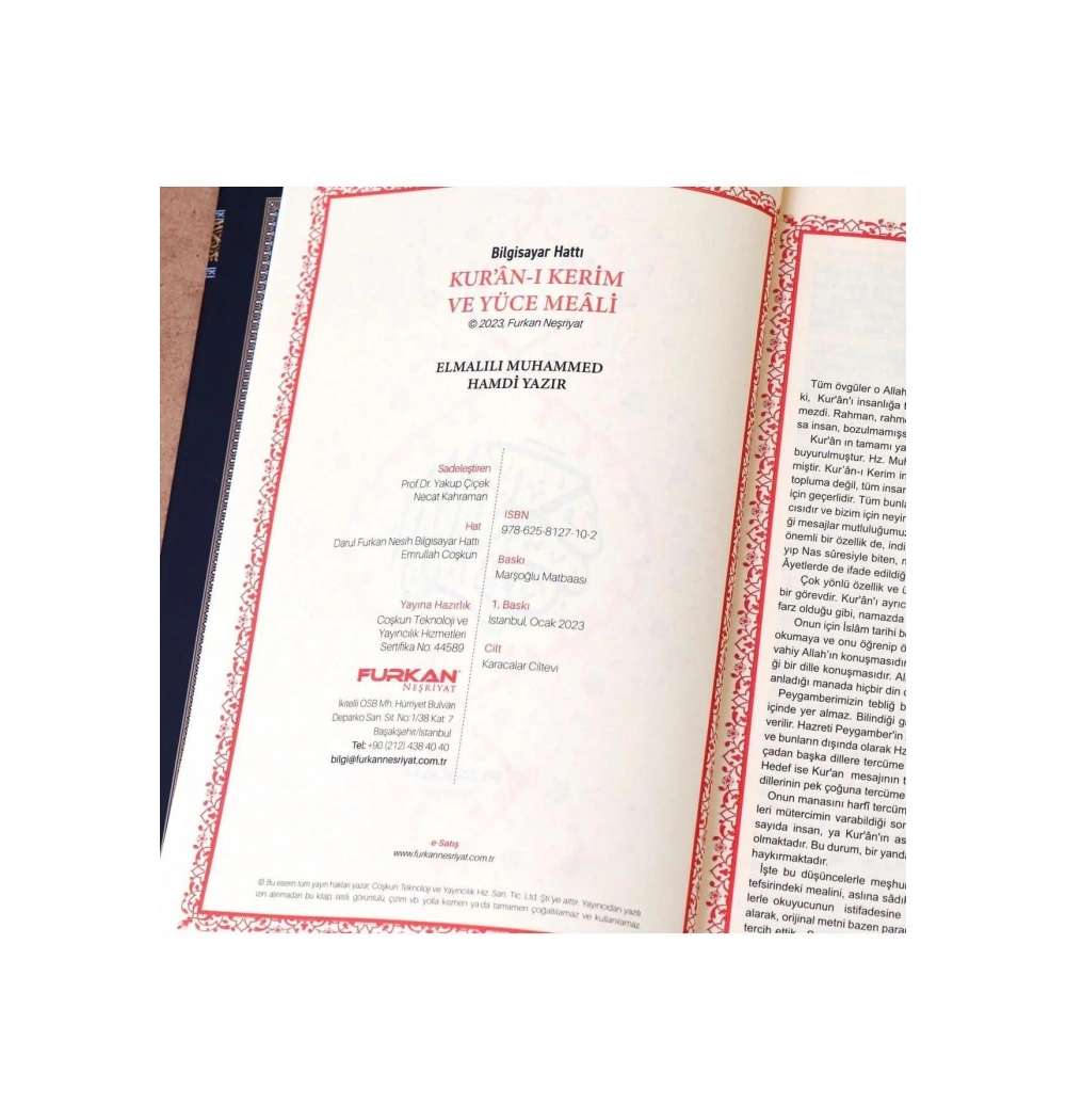 Furkan 14984 Meal Orta Boy Sıvama Cilt Kabe Baskı