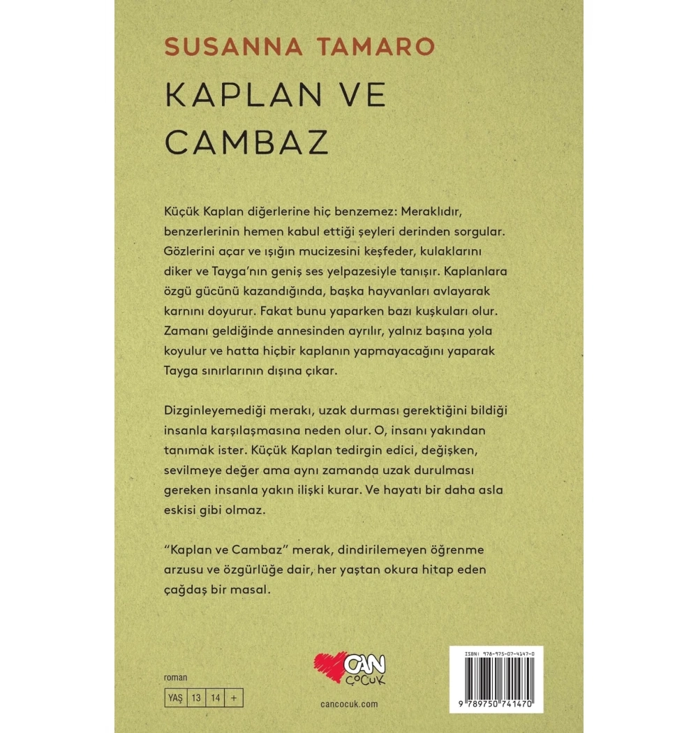 Kaplan Ve Cambaz  Susanna Tamaro  Can Yayın