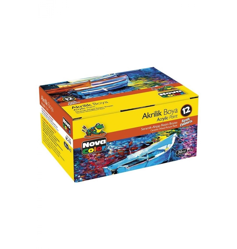 Nova Color Akrilik Boya 12 Renkli Nc-179