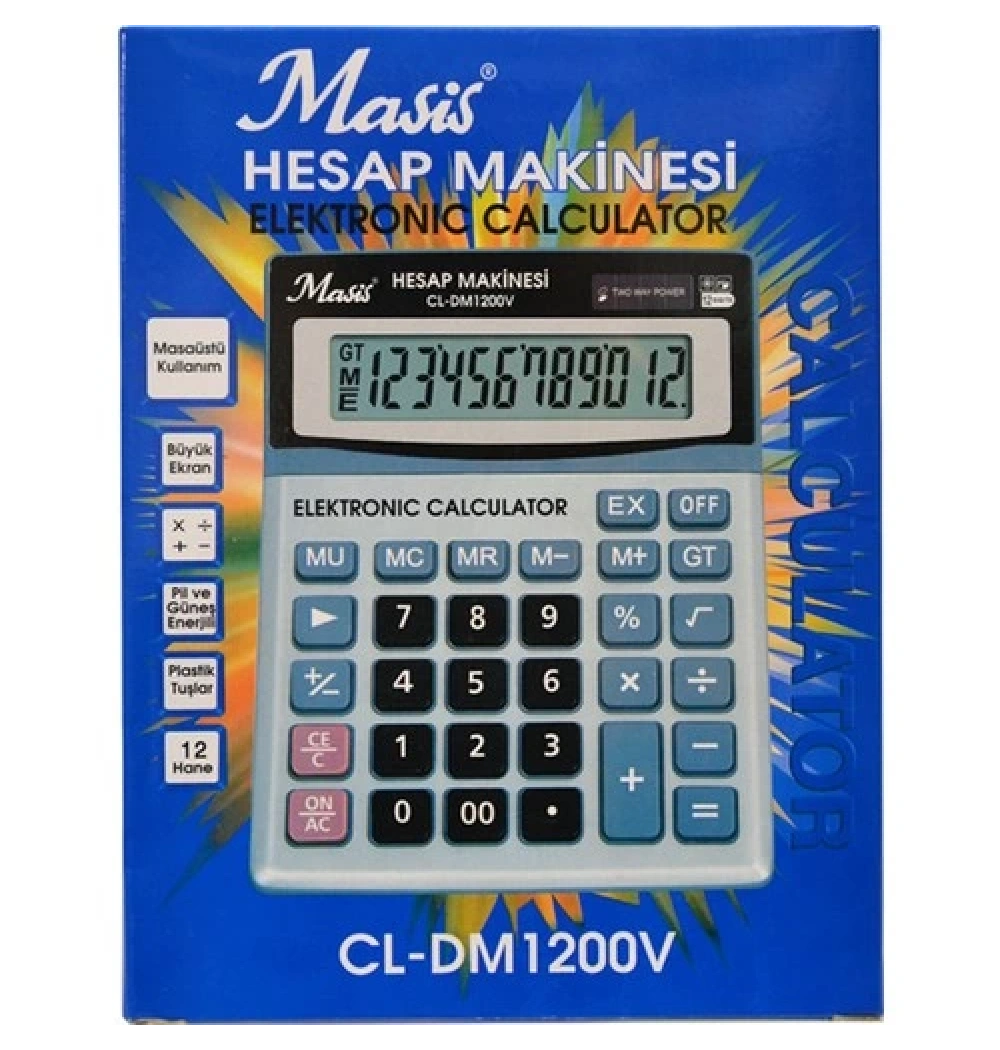 Masis  Hesap Makinesi 12 Hane  Cl-Dm1200V
