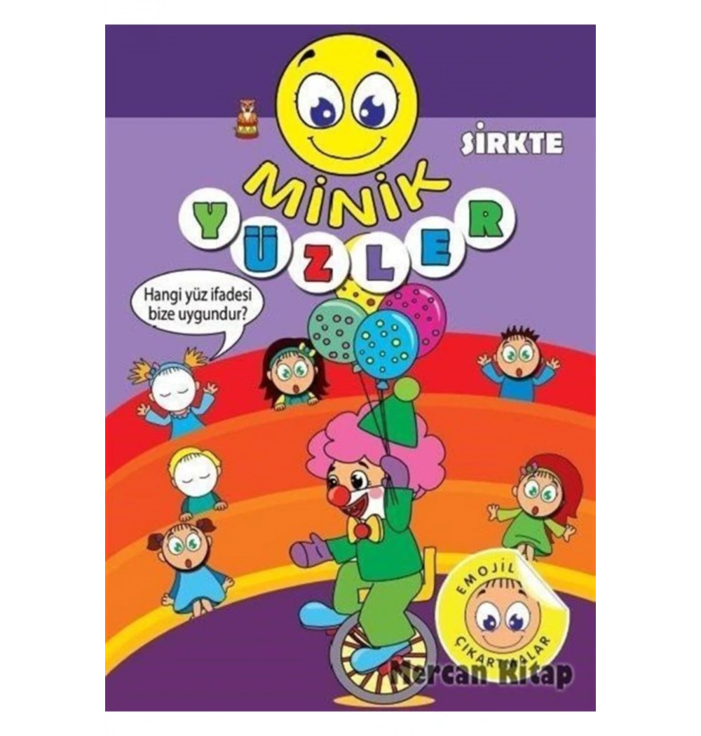 Emojil Çıkartmalar Minik Yüzler Sirkte Koloni