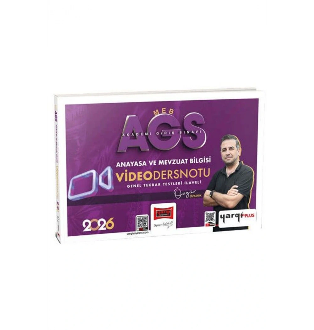 Yargı 2026 Meb Ags Anayasa Mevzuat Bilgisi Video ders Notları