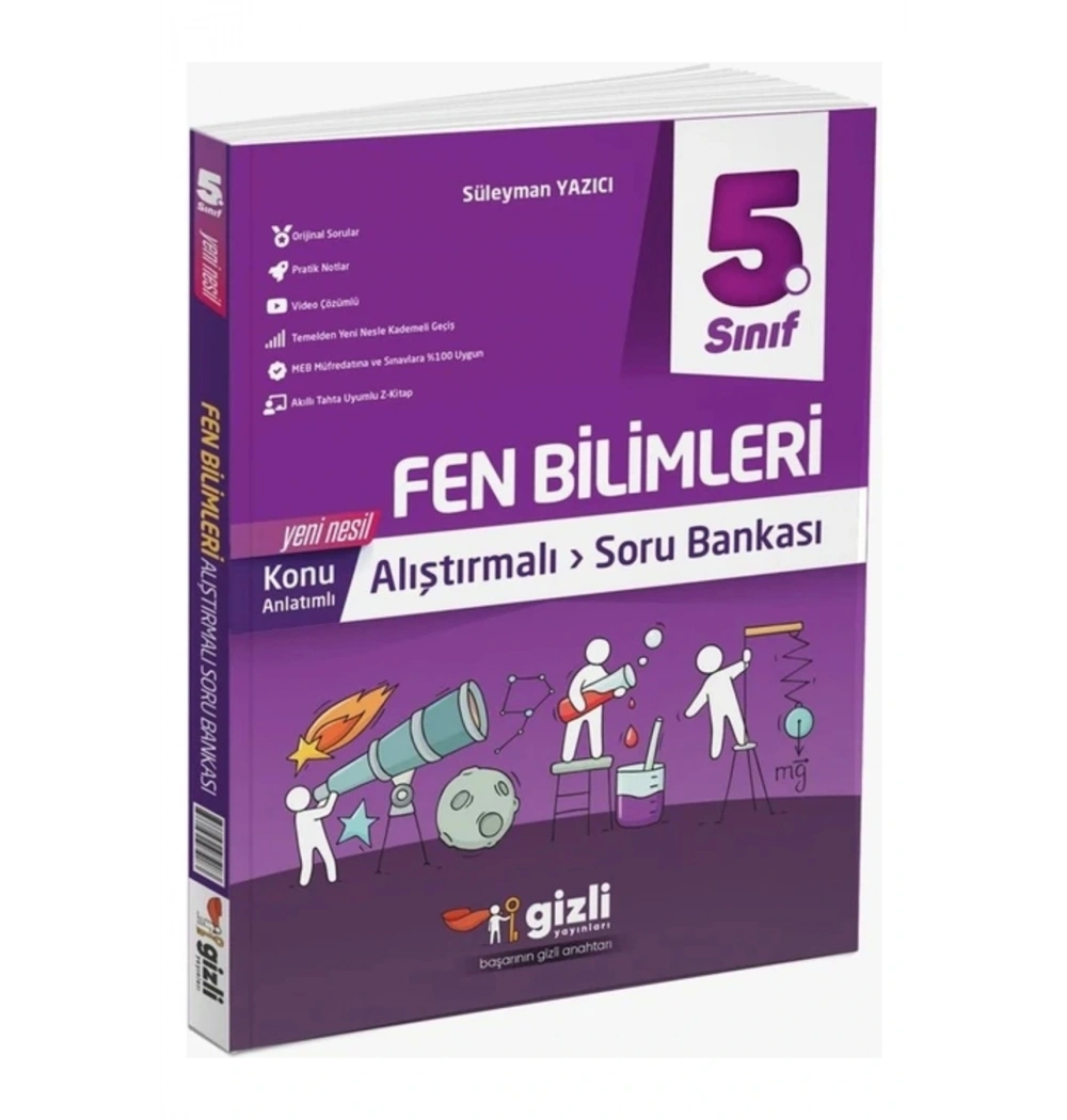 5.Sınıf Fen Bilimleri Alıştırmalı Soru Bankası Gizli Yayın