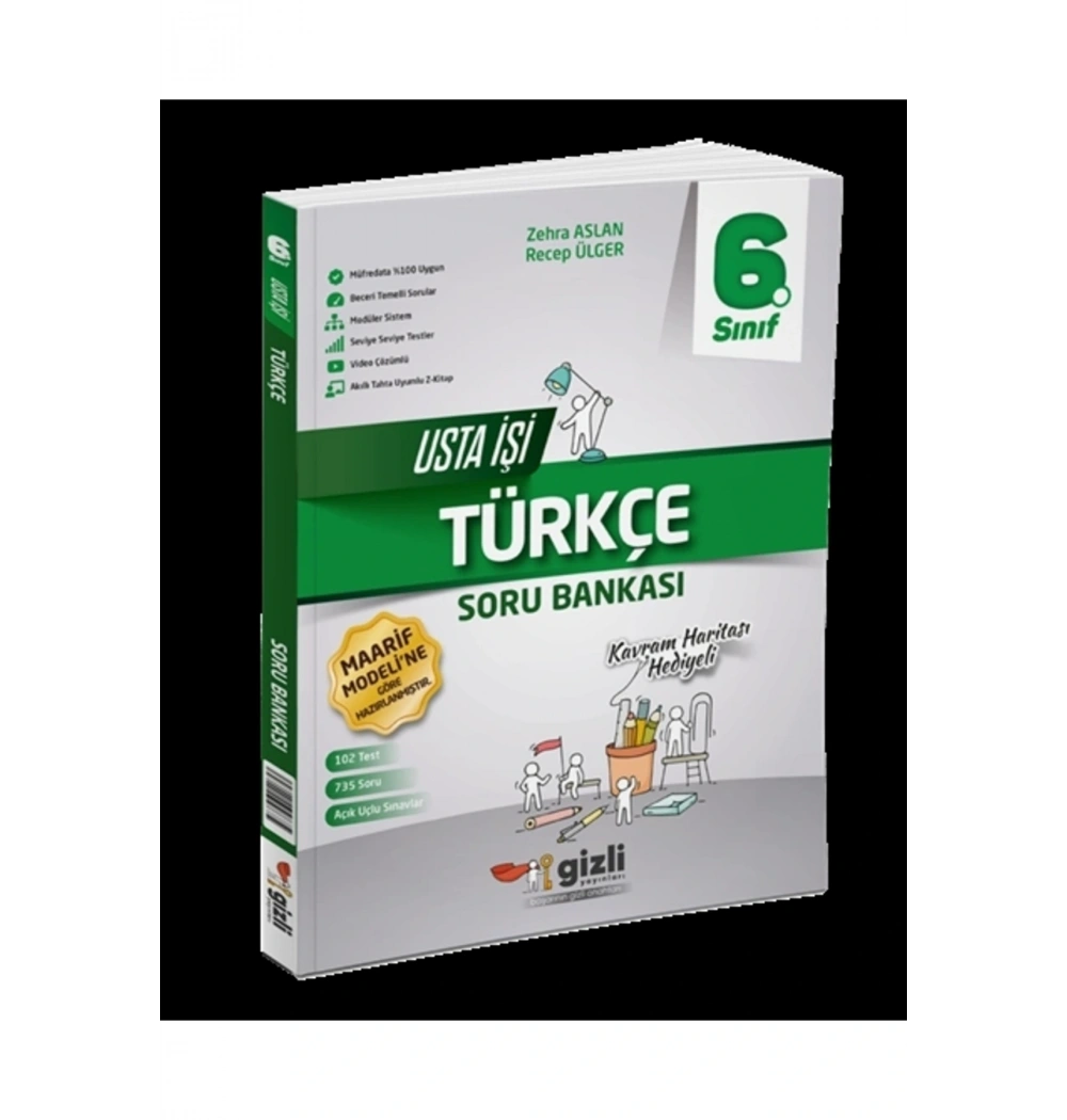 6.Sınıf Türkçe Usta İşiSoru Bankası Gizli yayınları