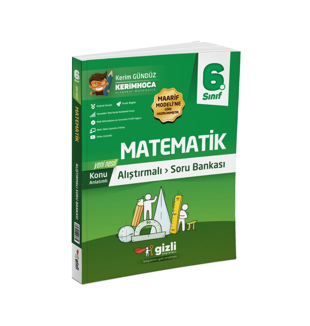 6.Sınıf Matematik Alıştırmalı Soru Bankası Gizli Yayınları