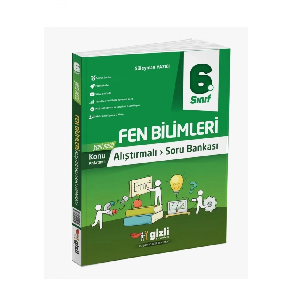 6.Sınıf Fen Bilimleri Alıştırmalı Soru Bankası Gizli Yayınları