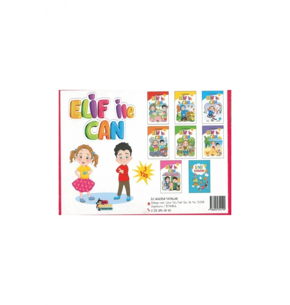 ELİF İLE CAN OKUL ÖNCESİ EĞİTİM SETİ 36 AY İLK AKADEMİ YAYINLARI