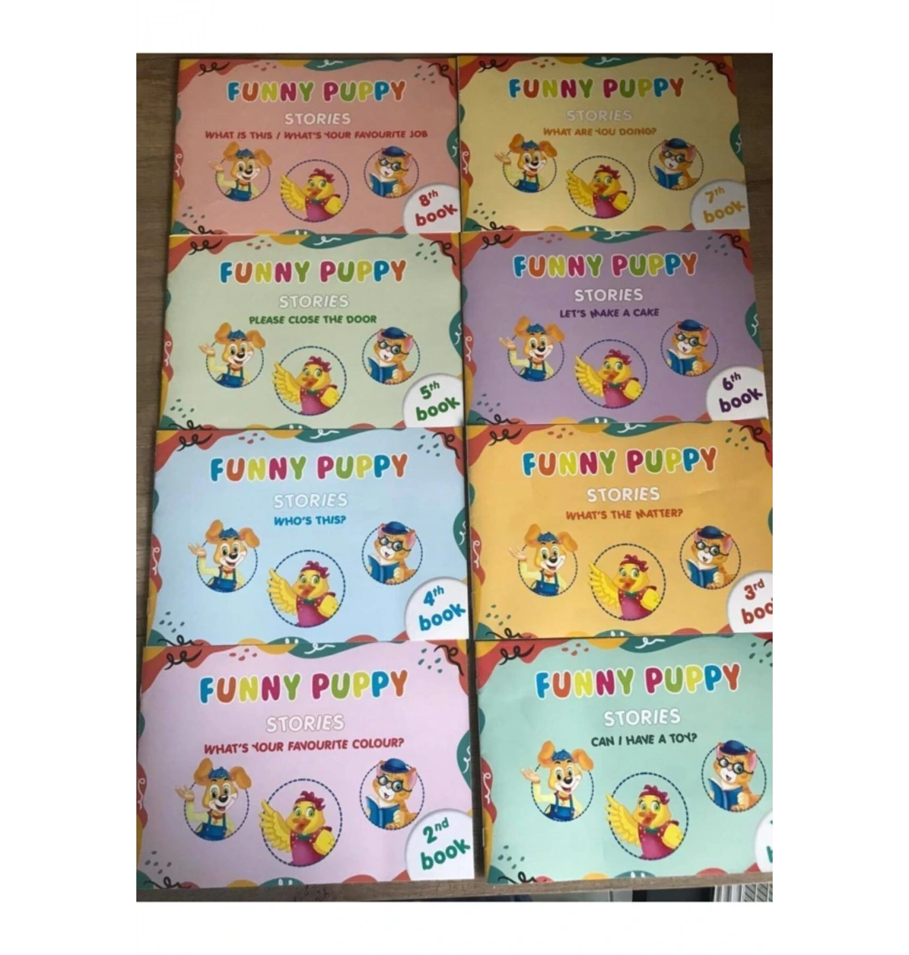 FUNNY PUPPY okul öncesi İNGİLİZCE EĞİTİM SETİ 36-60 ay YUMURCAK yayın