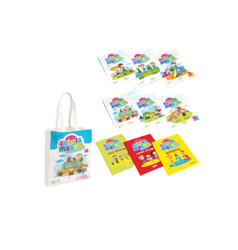 ŞOKOLA MOKOLA OKUL ÖNCESİ 3+YAŞ EĞİTİM SETİ 9 KİTAP ELELE İLKADIM