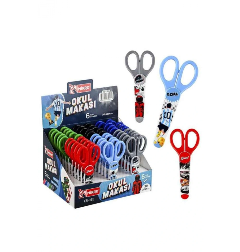 MİKRO KS-165 BÜYÜK KABLI OKUL MAKASI (ERKEK)
