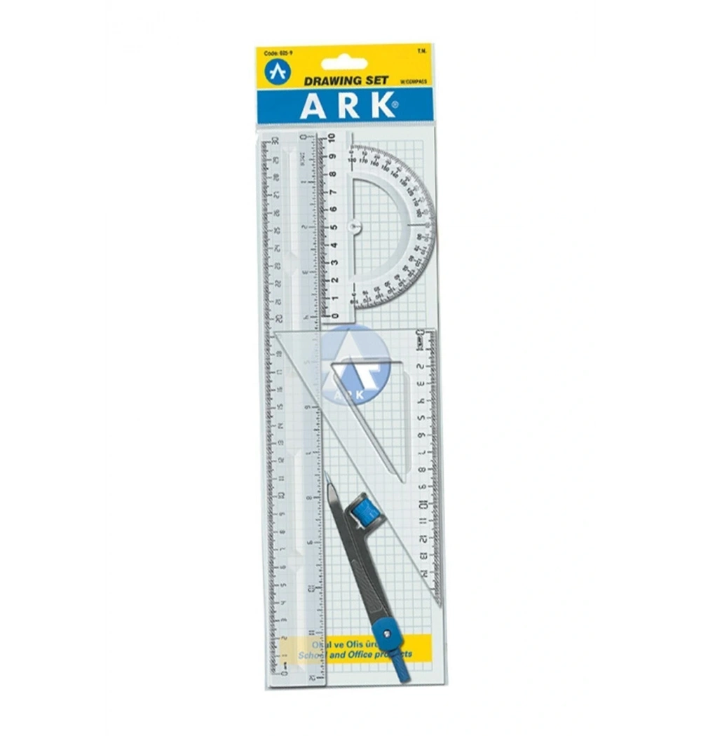 ARK PERGELLİ CETVEL ÇİZİM SETİ 025-9