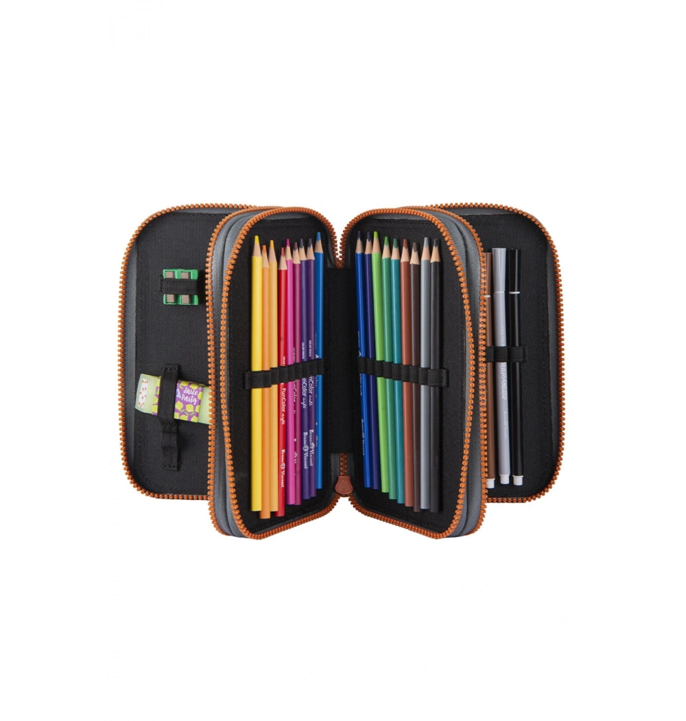 HOALAA 3 GÖZLÜ KALEM ÇANTASI DOLU SAVE THE WORLD ATLAS