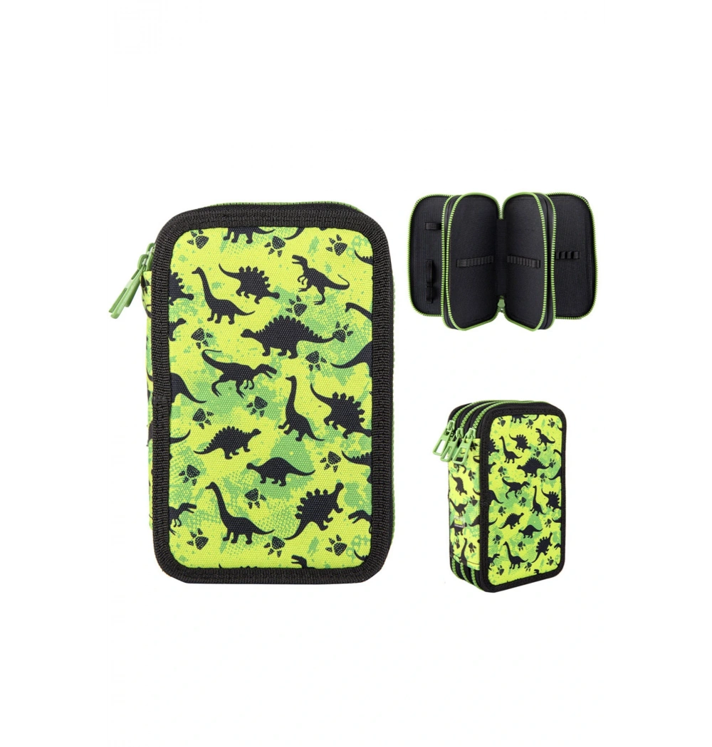 HOALAA 3 GÖZLÜ KALEM ÇANTASI DİNASAUR ATLAS