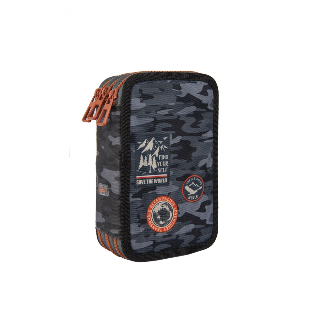 HOALAA 3 GÖZLÜ KALEM ÇANTASI SAVE THE WORLD ATLAS