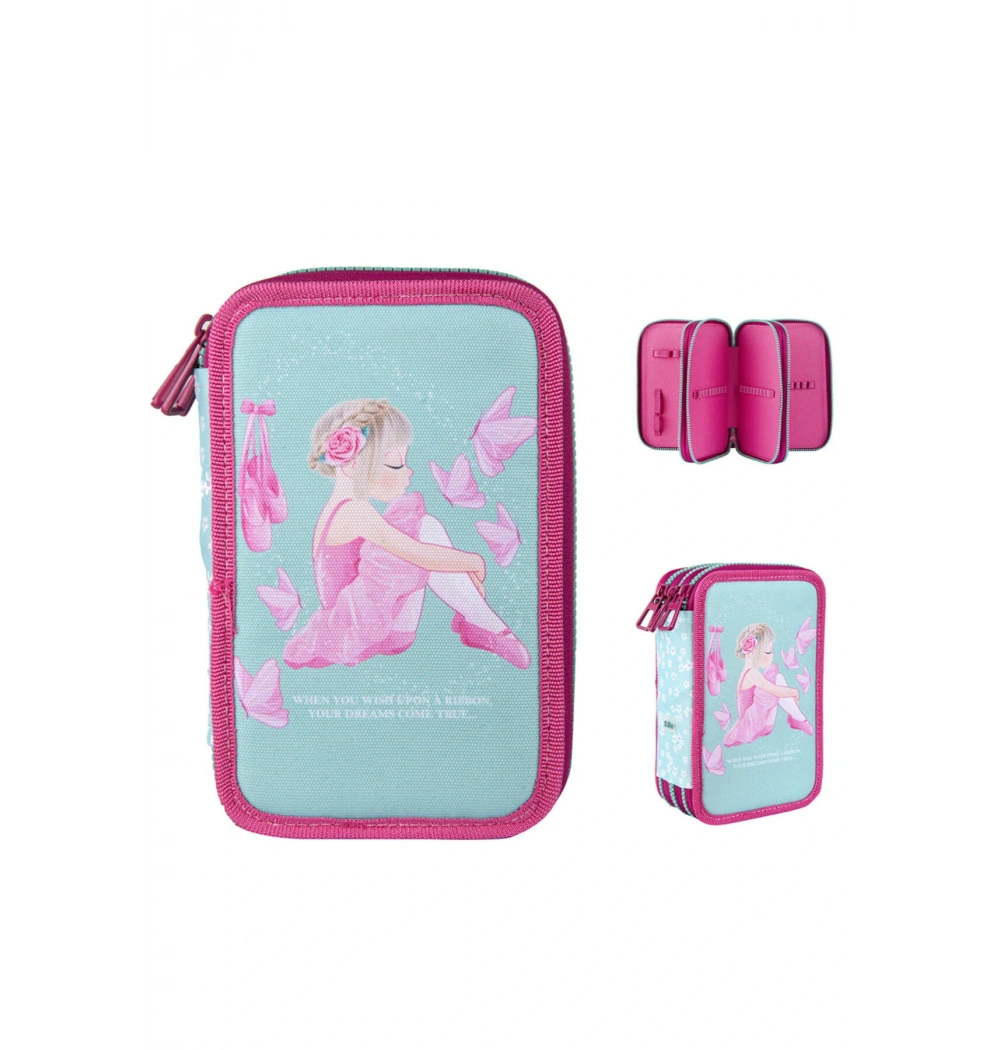 HOALAA 3 GÖZLÜ KALEM ÇANTASI BALLERİNA ATLAS