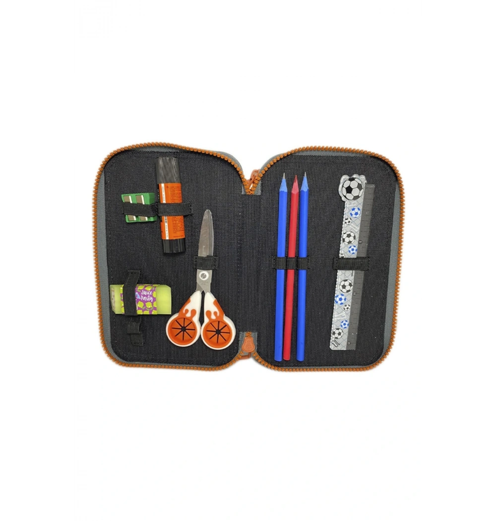 HOALAA 3 GÖZLÜ KALEM ÇANTASI DOLU DİNASAUR ATLAS