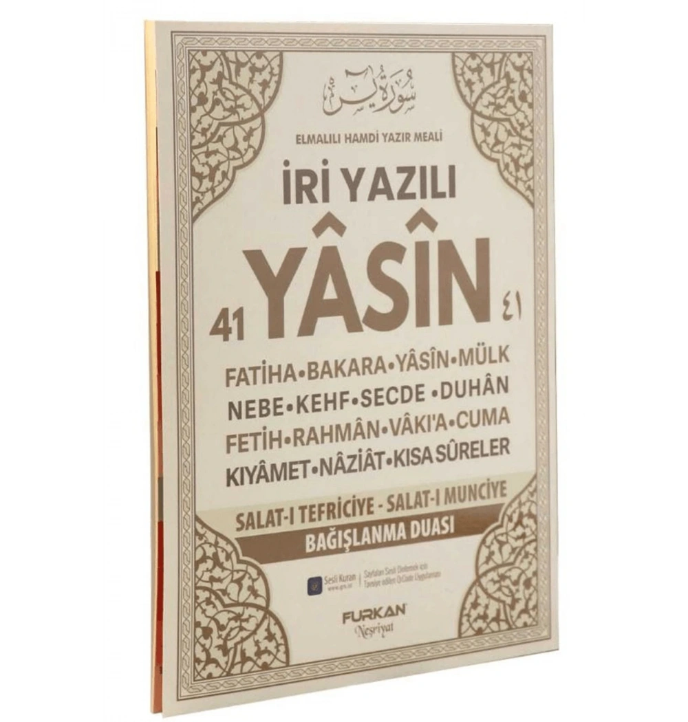 Furkan Rahle Boy İri Yazılı 41 Yasin Cüzü