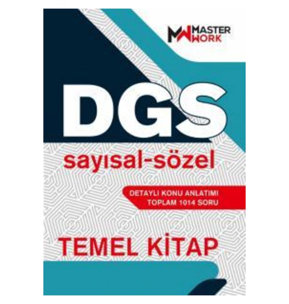 Dgs Sayısal Sözel Temel Kitap  Master Work