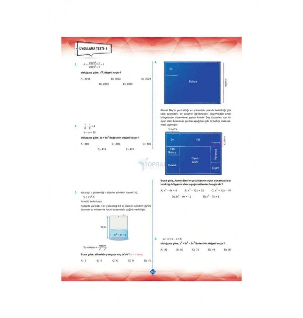 Toprak Tyt Matematik Soru Bankası