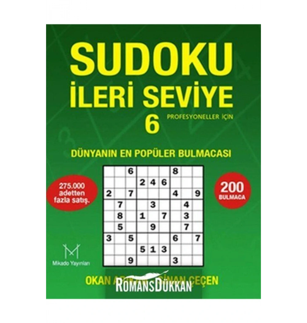 Sudoku İleri Seviye 6  Okan Arıkan