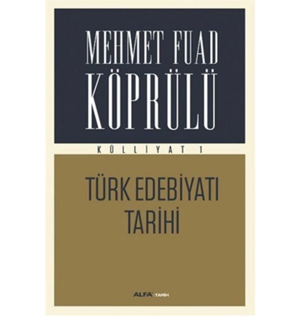 Türk Edebi̇Yati Tari̇Hi̇ M.Fuad Köprülü Alfa