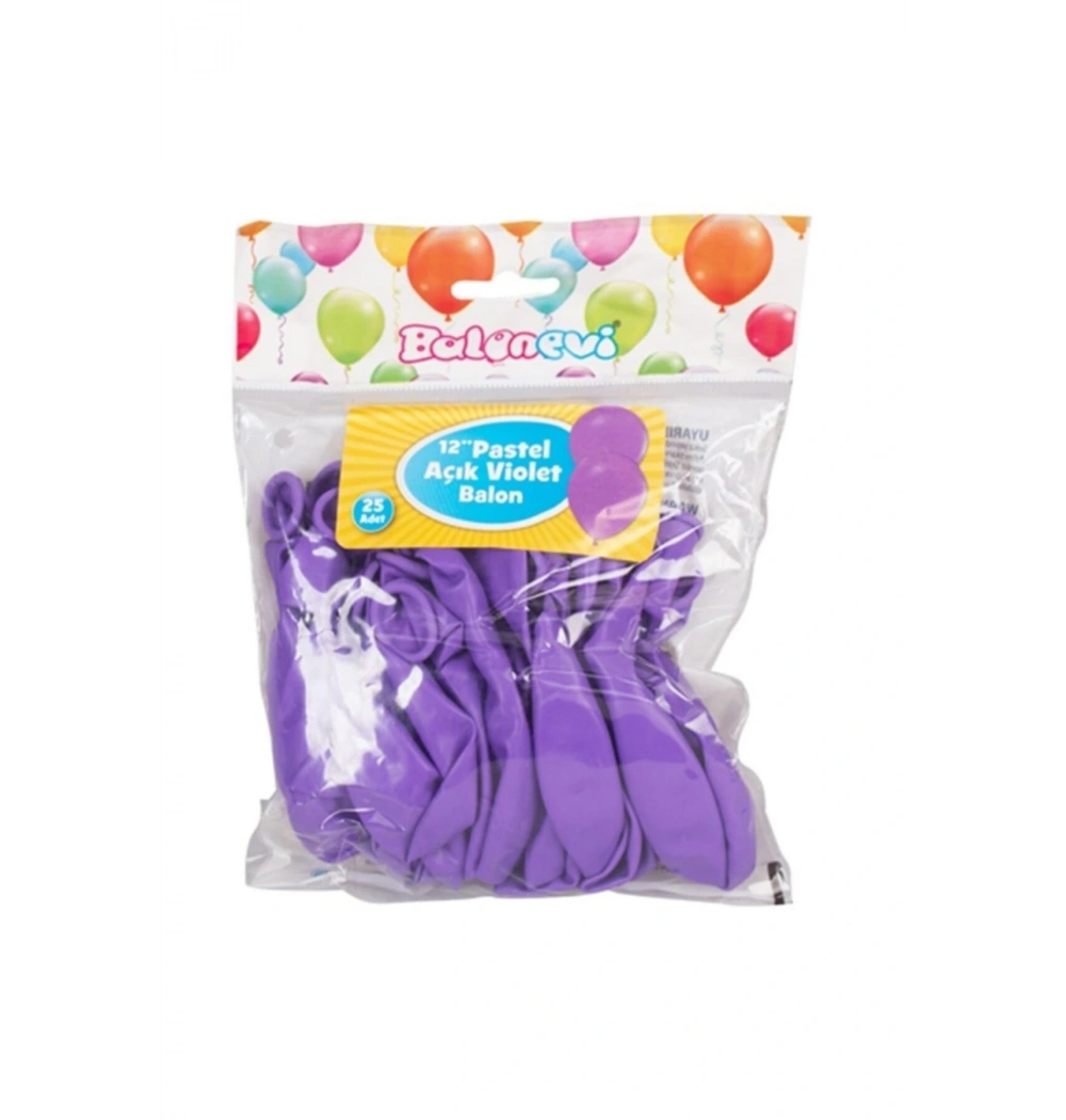 Balonevi 25 Li Balon Açık Violet 6853