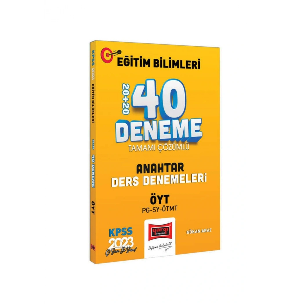Yargı 2023 Kpss Eğitim Bilimleri Anahtar Ders Denemeleri
