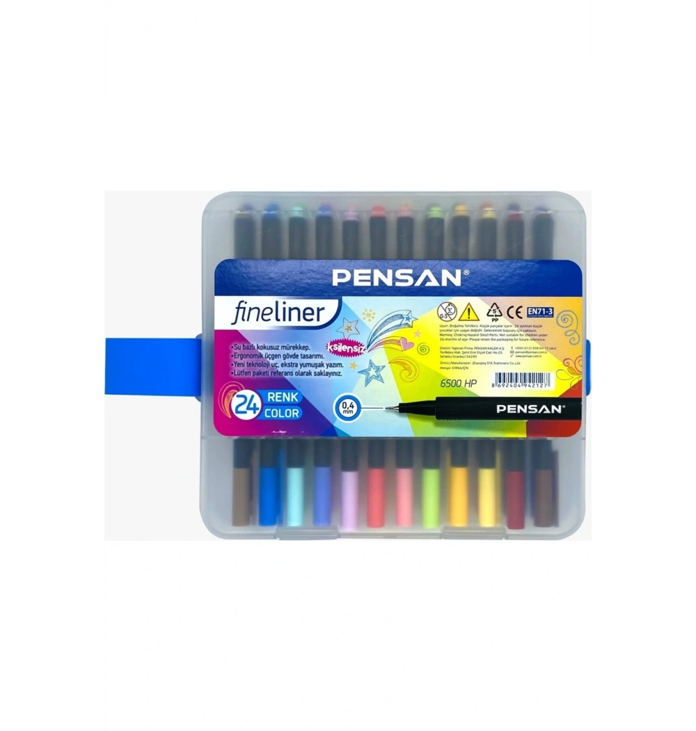 Pensan 6500 Fineliner 24 Lü pe6500hpfl24