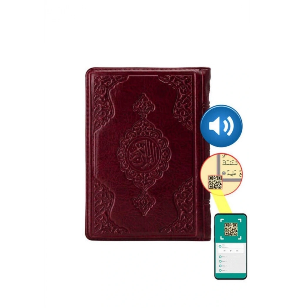 Hayrat Çanta Boy Kuran Bordo Renk Fermuarlı Kr0052