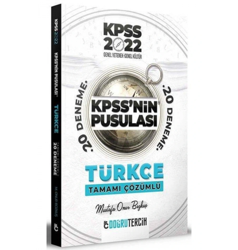 Kpss 2022 Gy Gk Türkçe 20 Çözümlü Deneme  Doğru Tercih