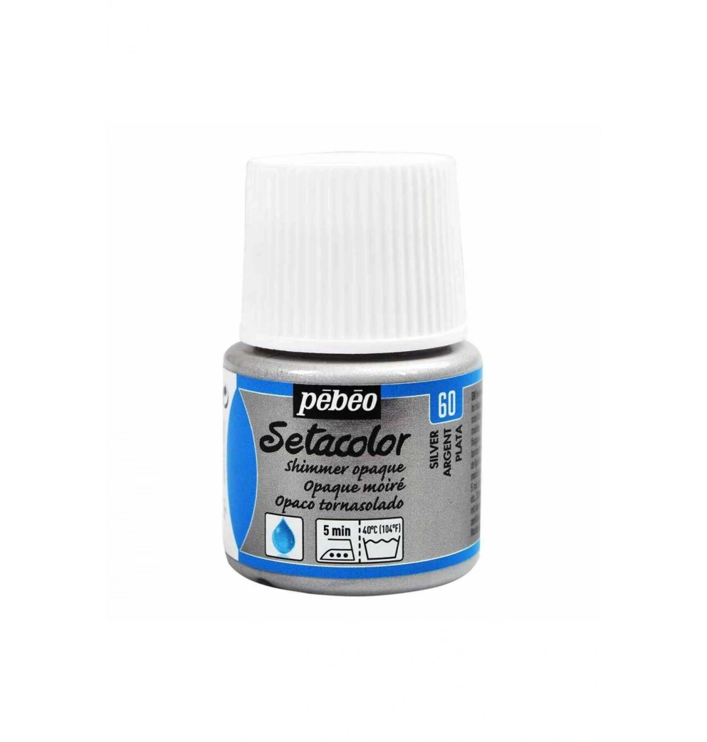 Pebeo 295- 60 45Ml Setacolor Kumaş Boyası Pırıltı Gümüş