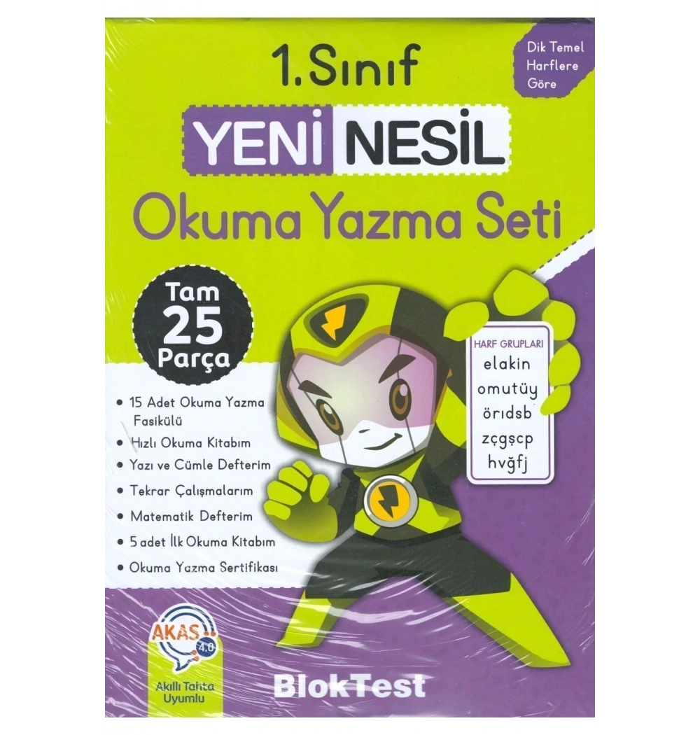 Bloktest 1.Sınıf Yeni Nesil Okuma Seti Kutulu