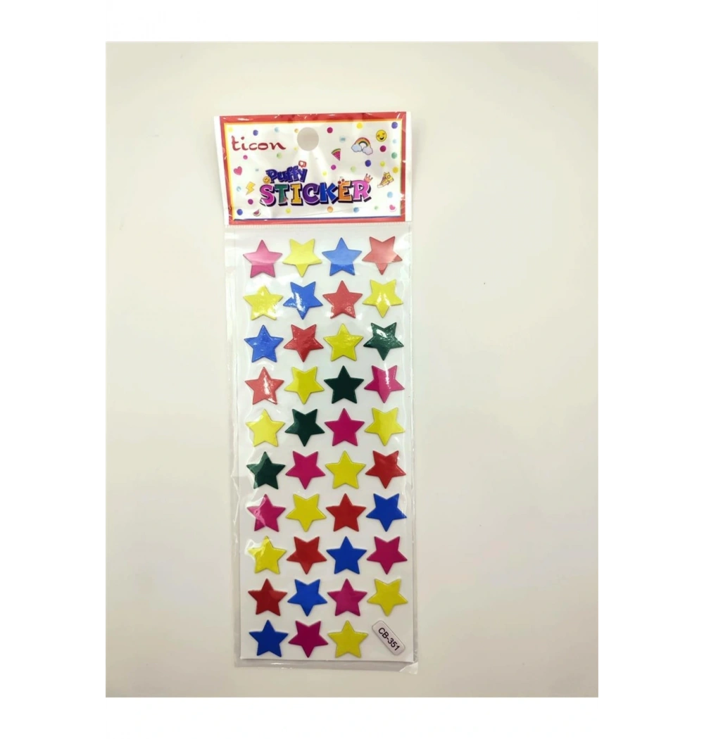Ticon.Tps-003/2.Puffy Sticker Yıldız Kod:348877