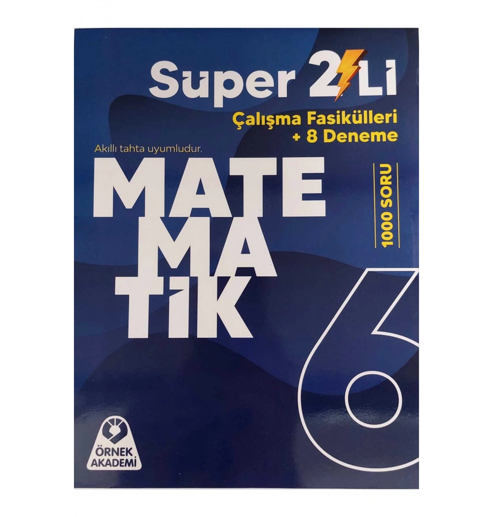 6.Sınıf Matematik Süper 2 li Çalışma Fasikülleri+8 Denem Örnek akademi