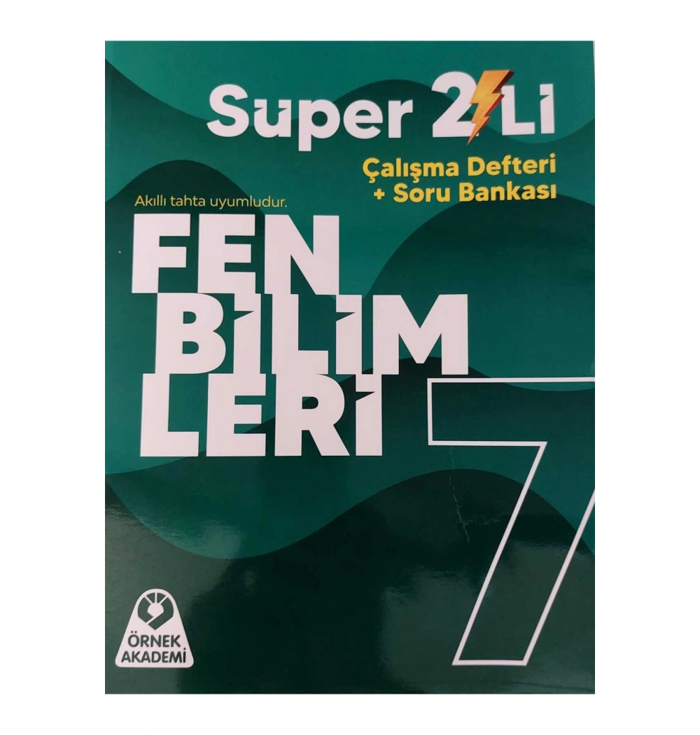 7.Sınıf Fen Bilimleri Süper 2 li Çalışma Defteri+Soru Bankası Örnek akademi