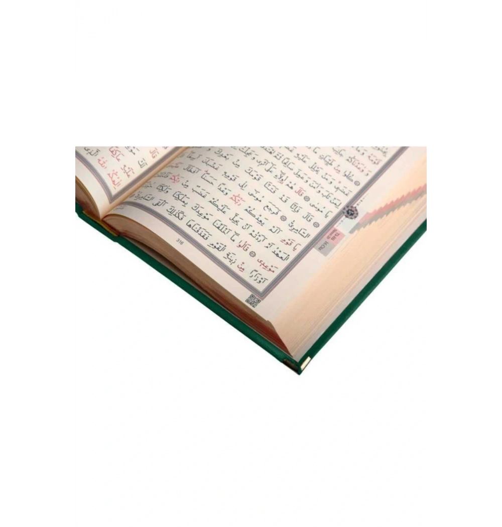 HAYRAT RAHLE BOY KADİFE CİLT KURANI KERİM YEŞİL RENK ELİF VAV