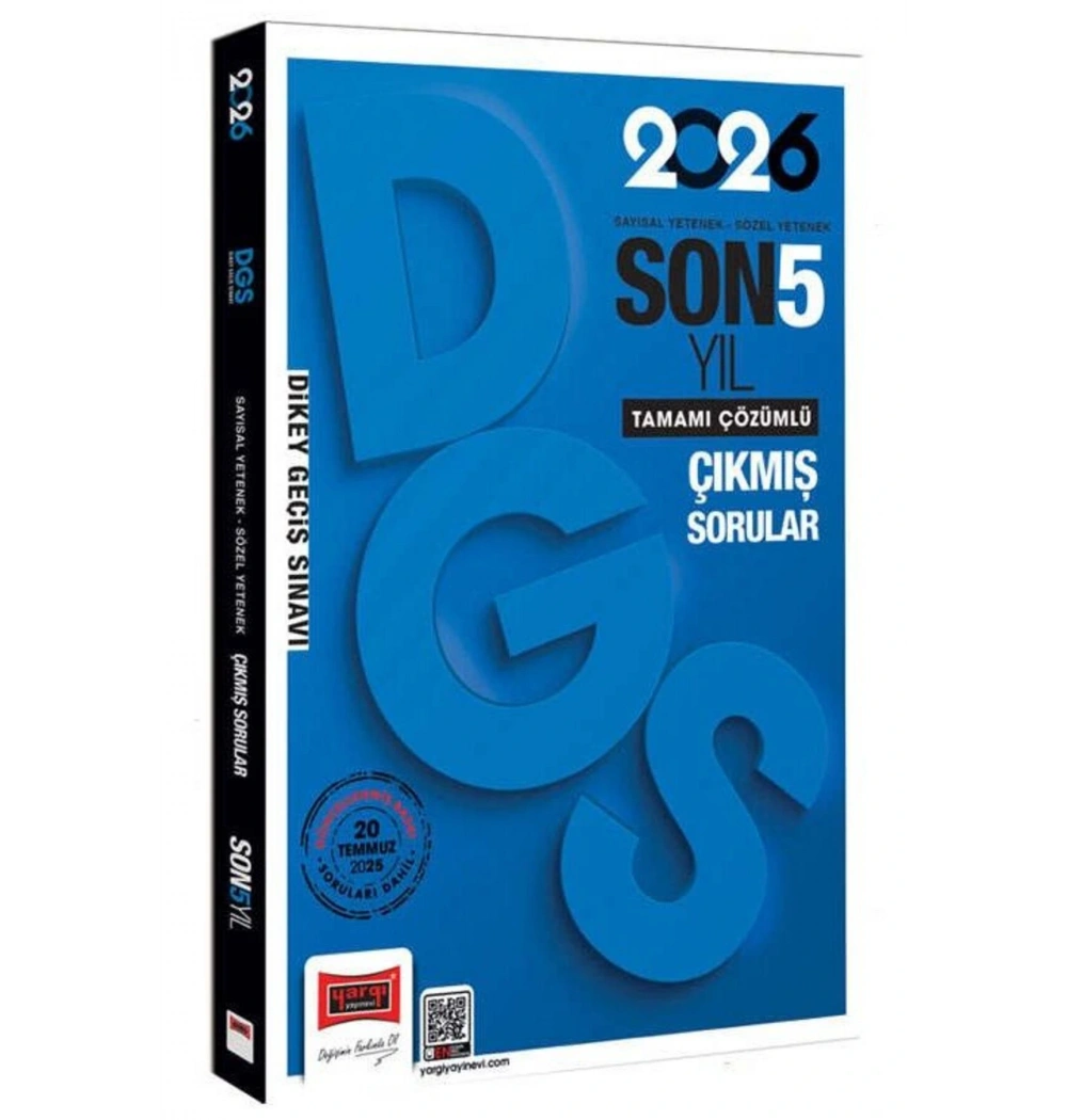 Yargı 2026 Dgs Sayısal sözel Son 5 Yıl Çıkmış Sorular