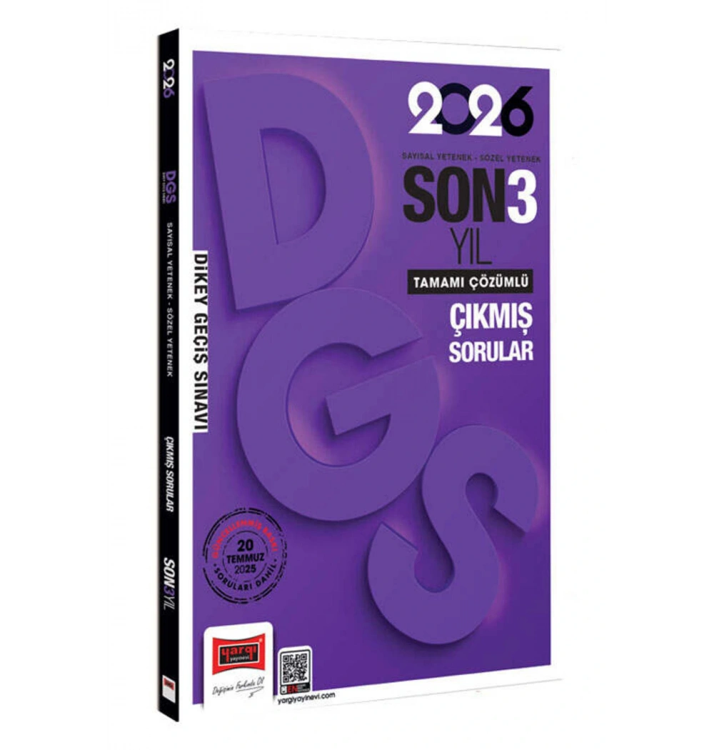 Yargı 2026 Dgs Sayısal Sözel Son 3 Yıl Çıkmış Sorular