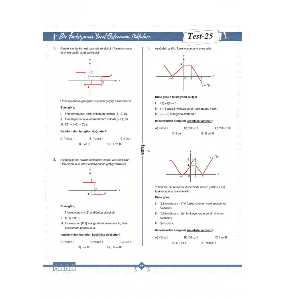 BARIŞ AYT TÜREV MATEMATİK FASİKÜLLERİ