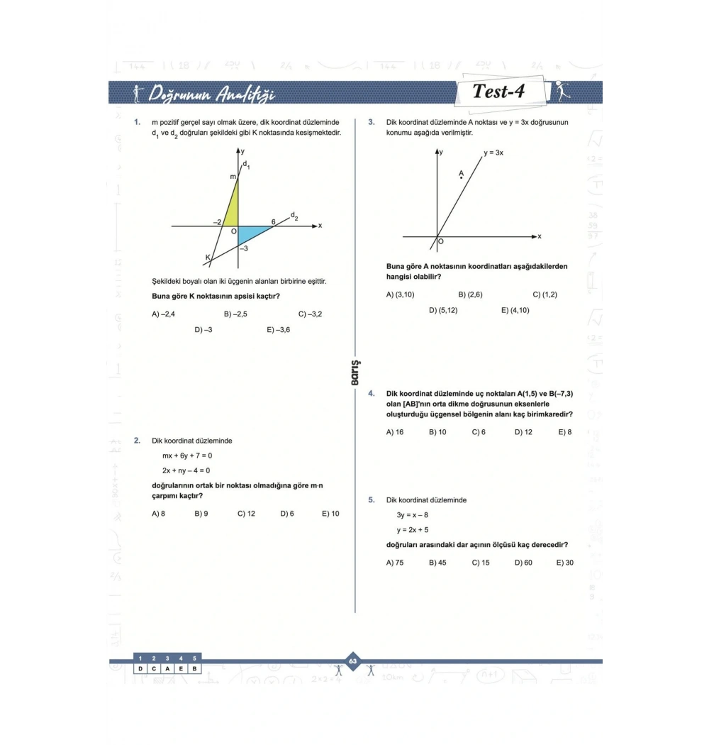 BARIŞ AYT ANALİTİK GEOMETRİ
