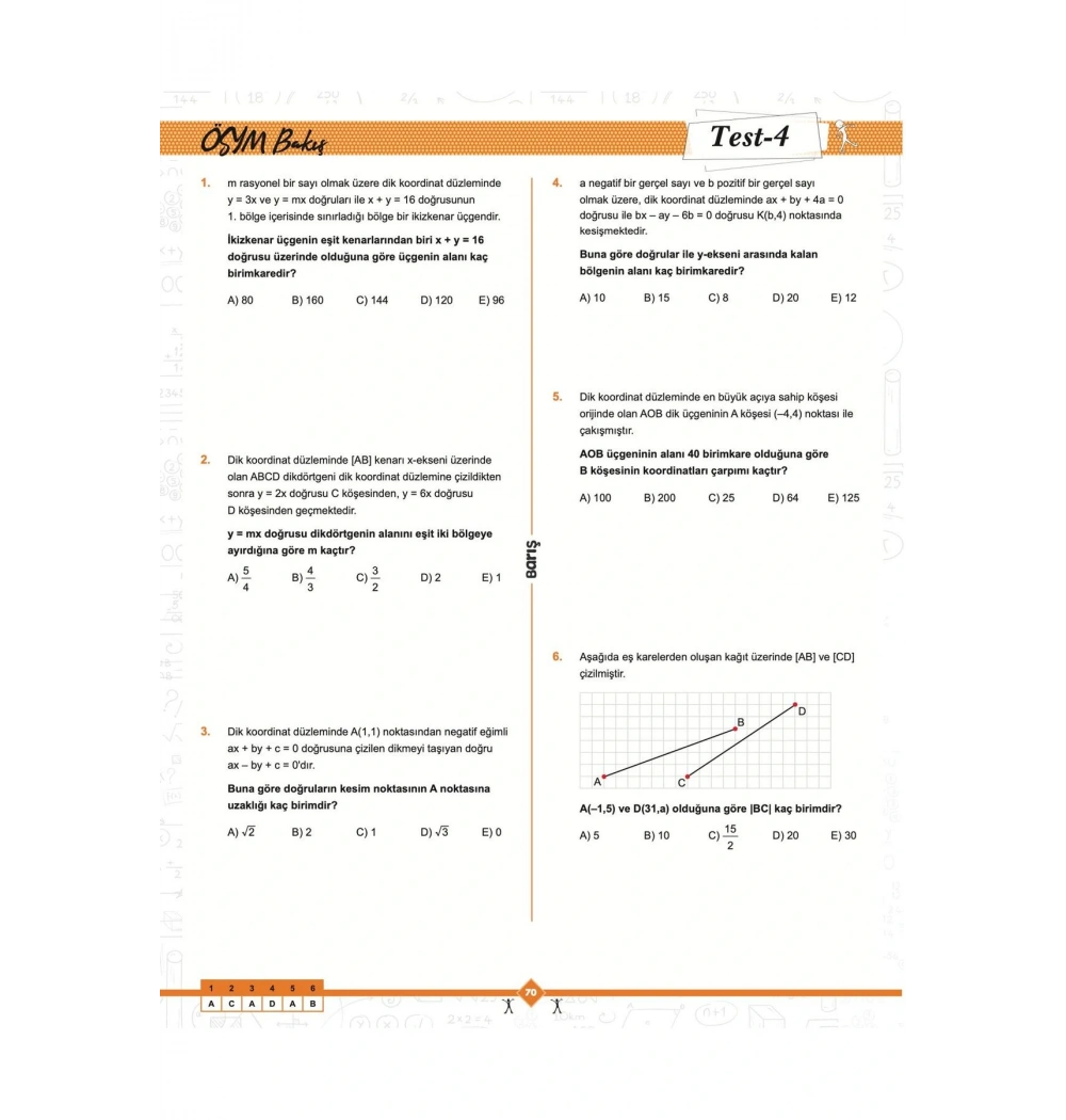 BARIŞ AYT ANALİTİK GEOMETRİ