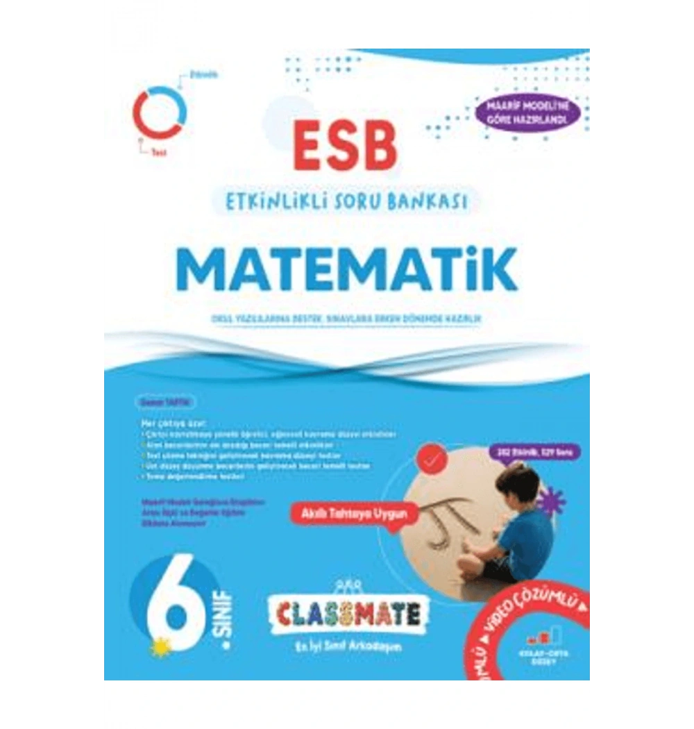 OKYANUS 6.SINIF CLASSMATE MATEMATİK ETKİNLİKLİ SORU BANKASI