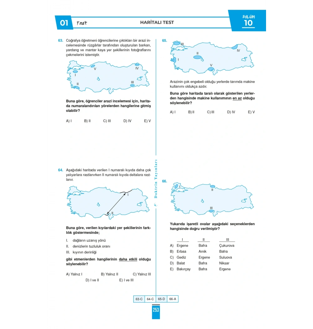KPSS 2026 COĞRAFYANIN DOKTRİNİ SORU BANKASI DOKTRİN